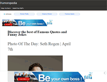 Tablet Screenshot of humoropedia.com